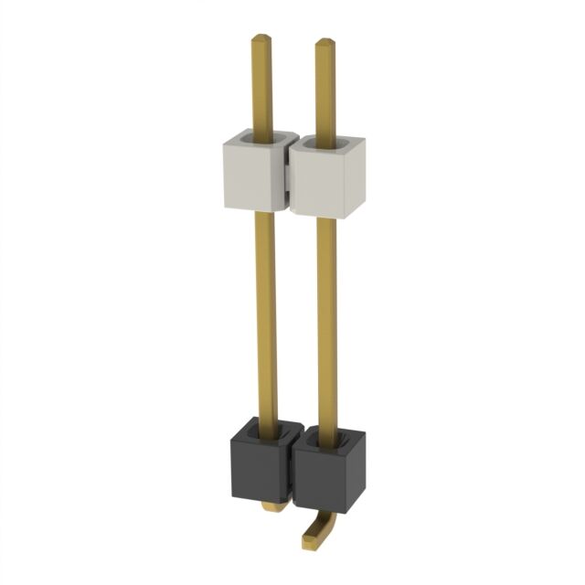 CONN HDR 2POS 0.1 STACK SMD GOLD