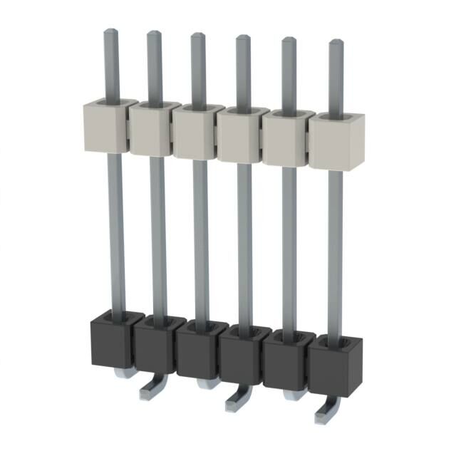 CONN HDR 6POS 0.1 STACK SMD TIN