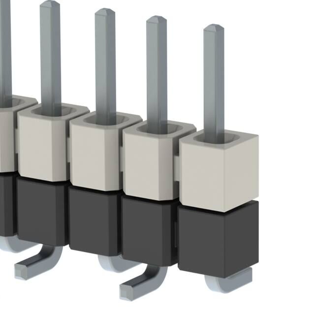 CONN HDR 11POS 0.1 STACK SMD TIN