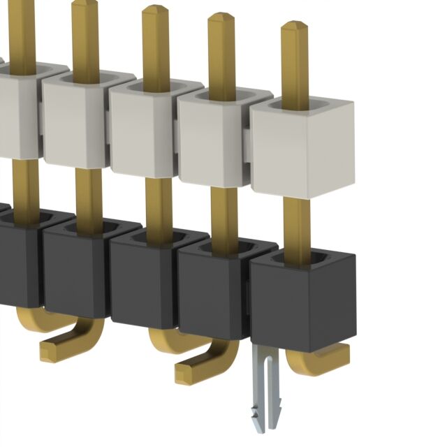 CONN HDR 10POS 0.1 STACK SMD