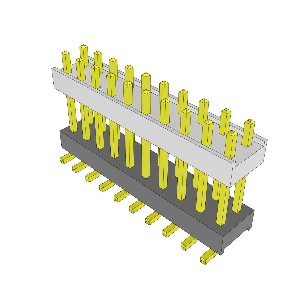 CONN HDR 20POS 0.1 STACK SMD