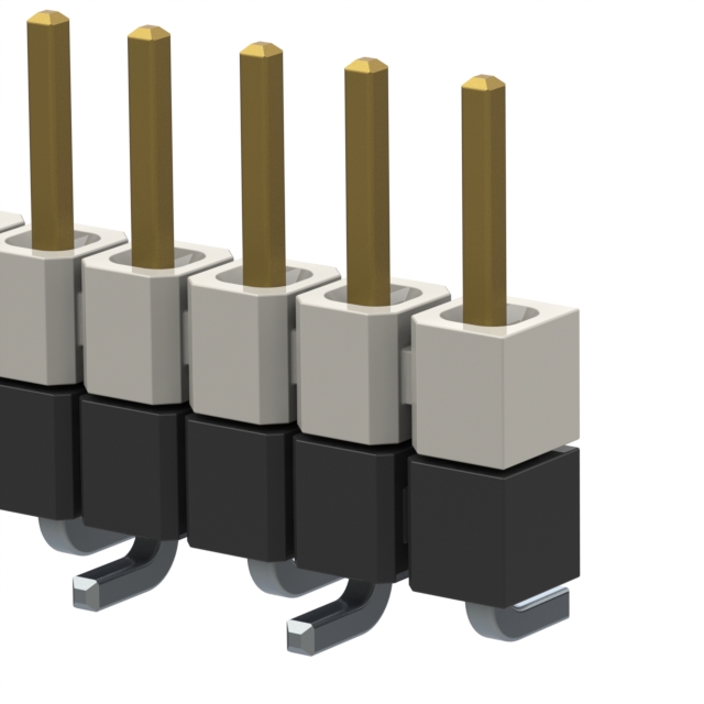 CONN HDR 16POS 0.1 STACK SMD