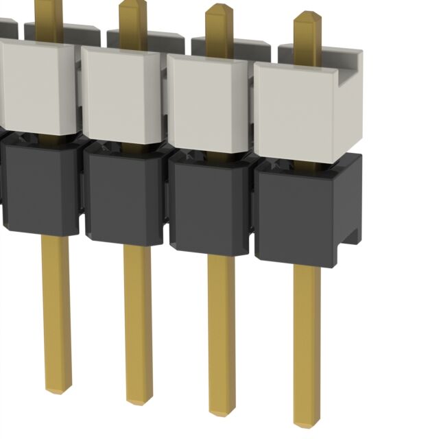 CONN HDR 20POS 0.1 STACK T/H