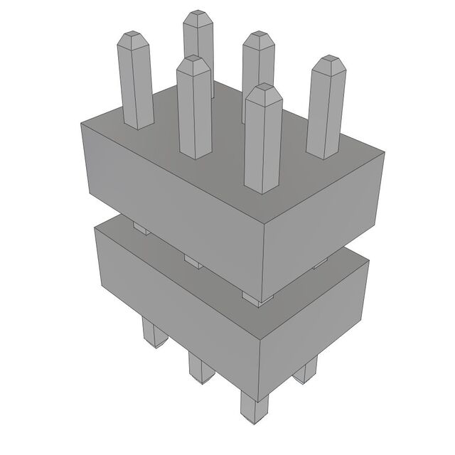 CONN BRD STACK 2.00 6POS
