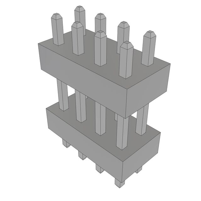 CONN BRD STACK 2.00 8POS