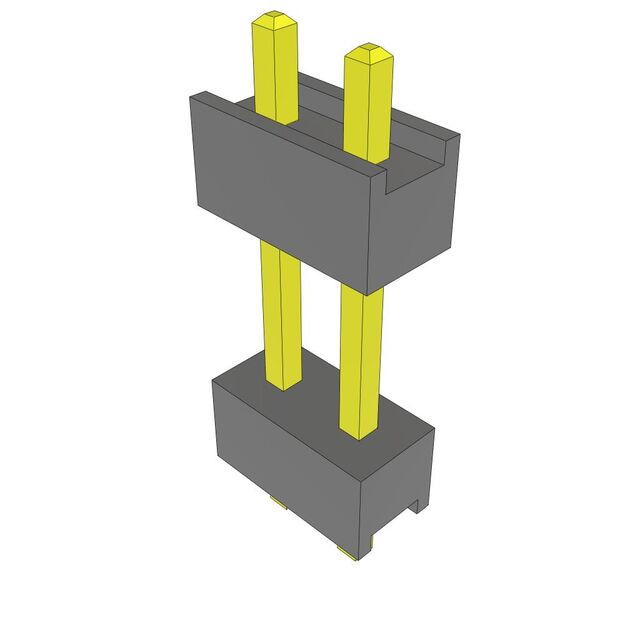 CONN BRD STACK .100" 2POS