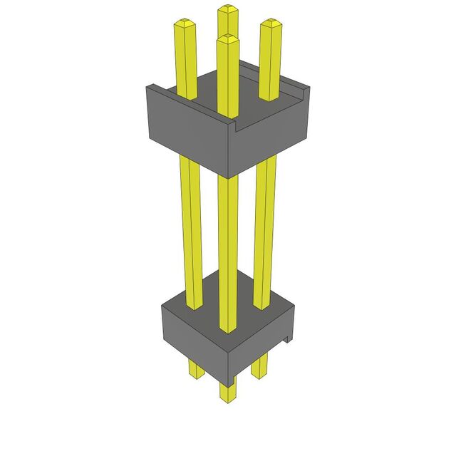 CONN BRD STACK .100" 4POS