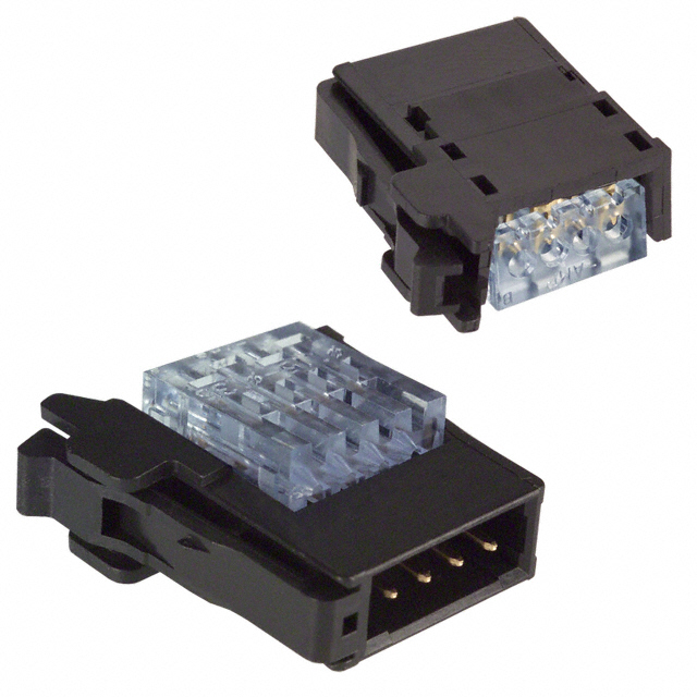CONN PLUG 4POS IDC GOLD