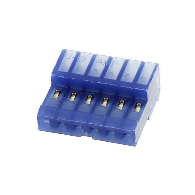 CONN RCPT 6POS IDC 26AWG GOLD