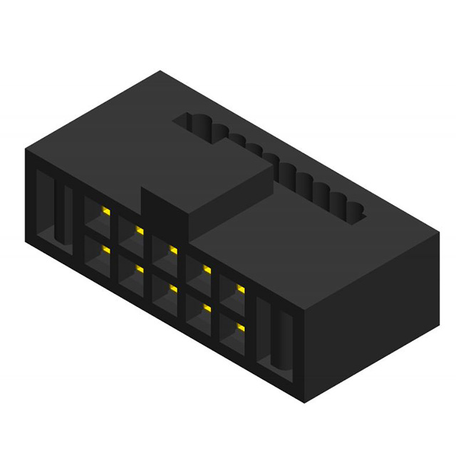 CONN SOCKET 10POS IDC GOLD