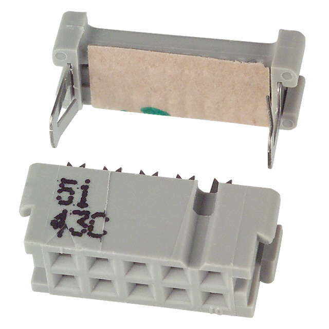 CONN RCPT 10P IDC 26-28AWG GOLD