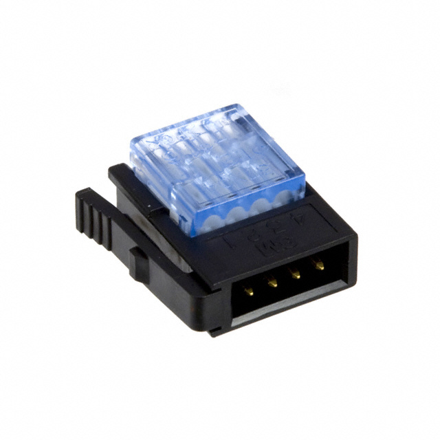 CONN PLUG 4POS IDC 20-24AWG GOLD