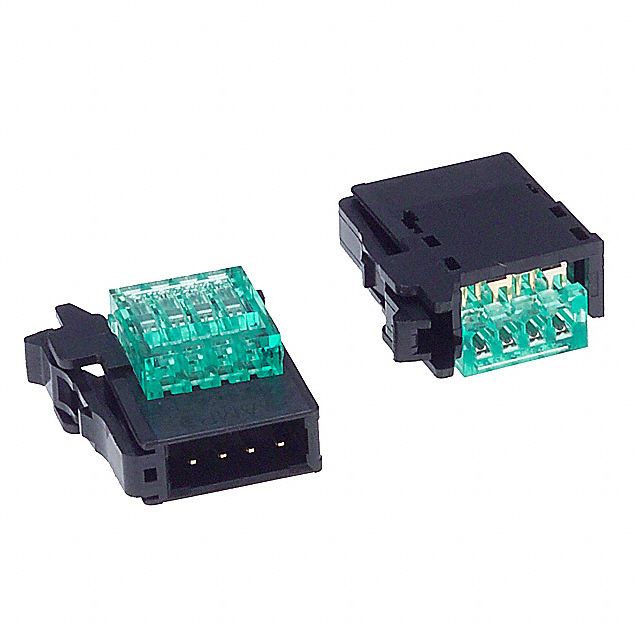 CONN PLUG 4POS IDC GOLD