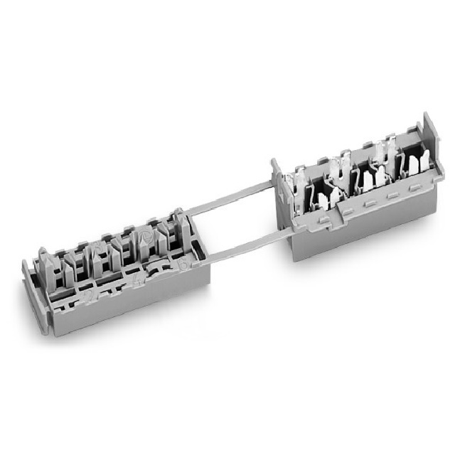 SOCKET 6-POLE, GRAY