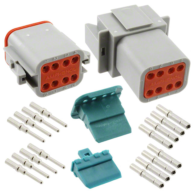 CONN PLUG&RCPT 8P CRIMP 16-18AWG