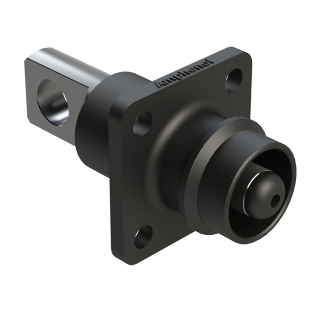 8MM STRAIGHT RECEPTACLE WITH FLA