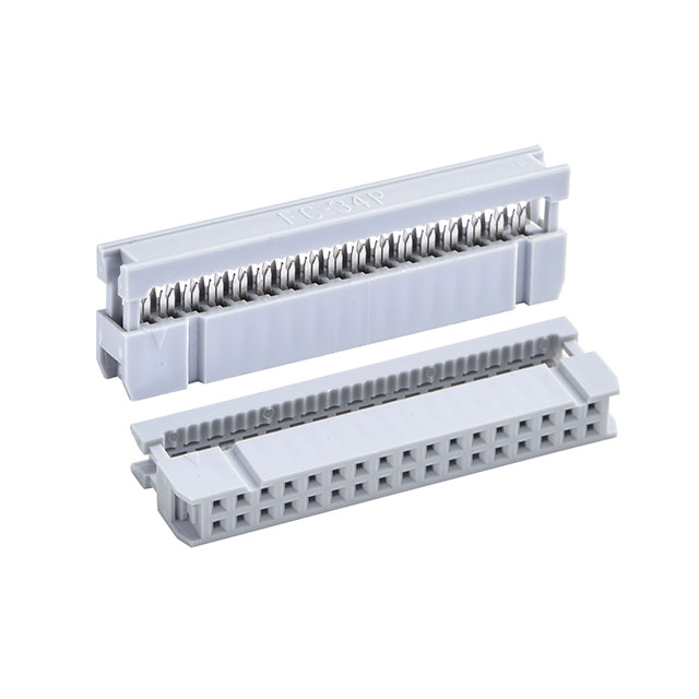 CONN SOCKET 34POS IDC TIN