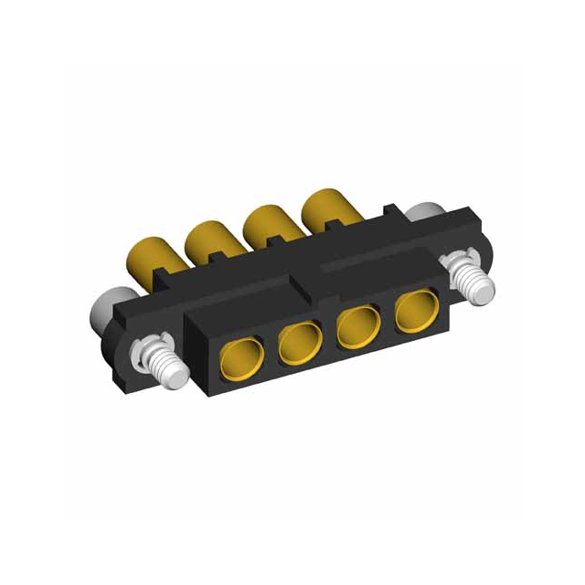 CONN RCPT 4POS SOLDER 16AWG GOLD