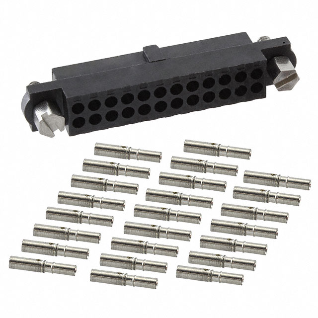 CONN RCPT 24POS CRIMP 22AWG GOLD