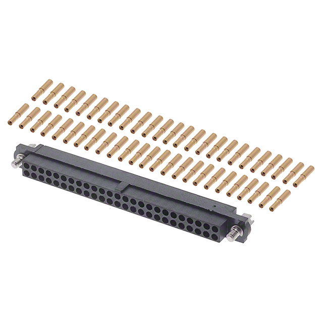 CONN RCPT 50POS CRIMP 22AWG GOLD