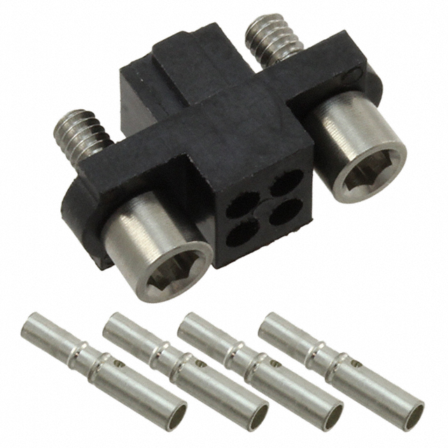 CONN RCPT 4P CRIMP 24-28AWG GOLD