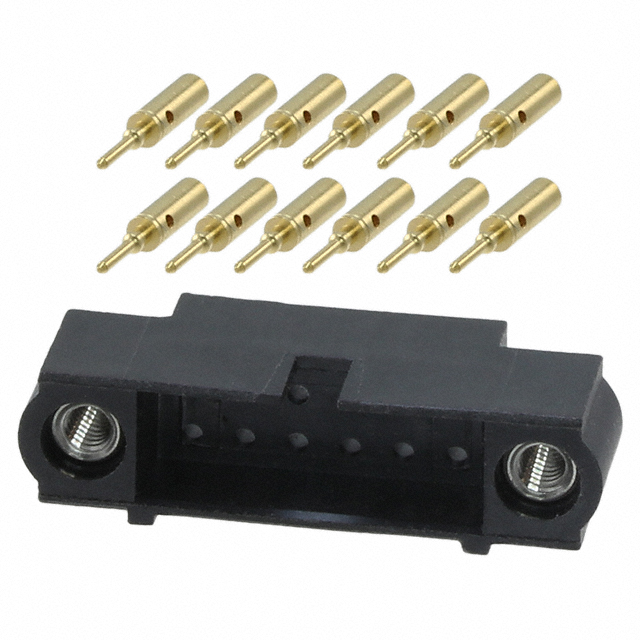 CONN HEADER 12POS CRIMP 24-28AWG