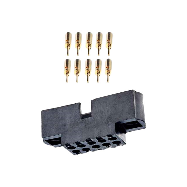 CONN HEADER 10POS CRIMP 24-28AWG