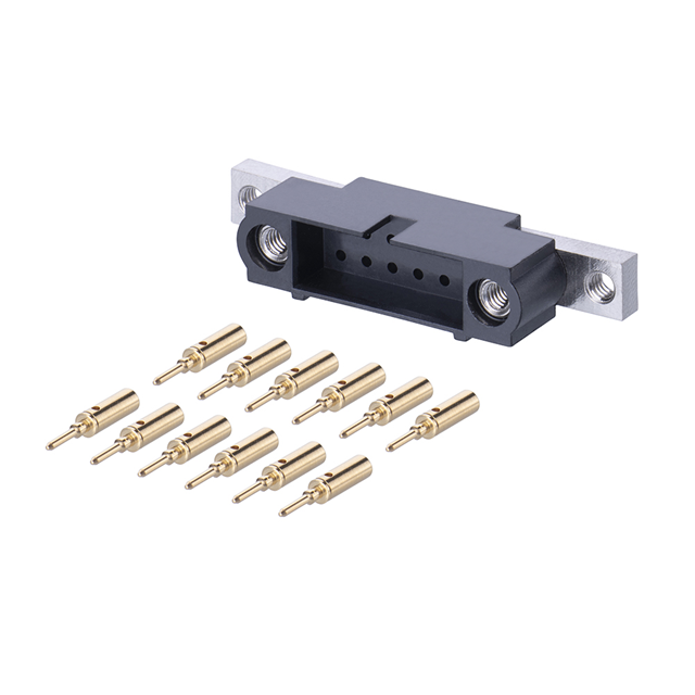 CONN PLUG PNL MNT 24-28AWG 12POS