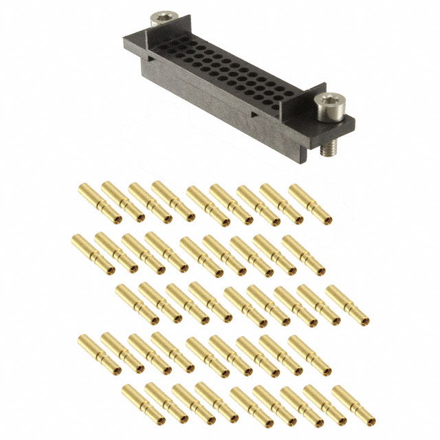 CONN RCPT 45POS CRIMP 22AWG GOLD