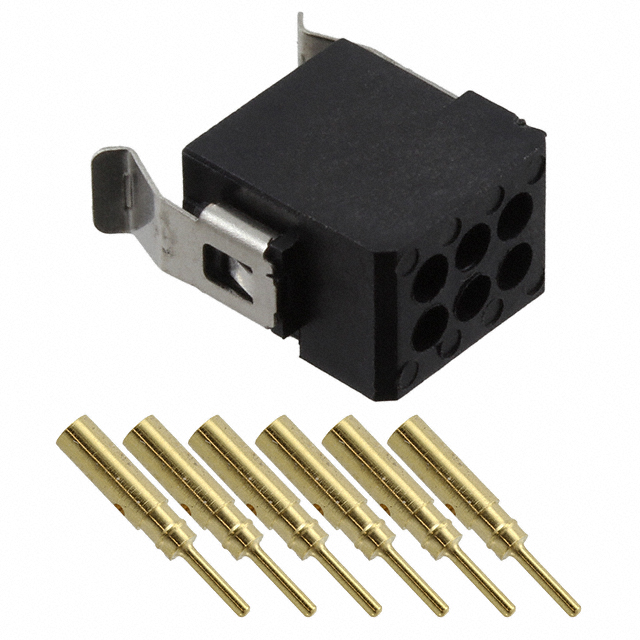 CONN PLUG 6POS CRIMP 22AWG GOLD