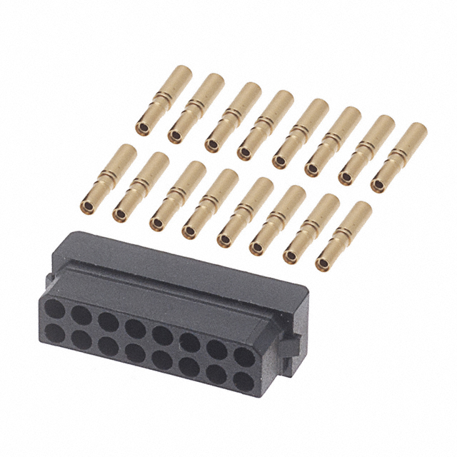 CONN RCPT 16POS CRIMP 22AWG GOLD