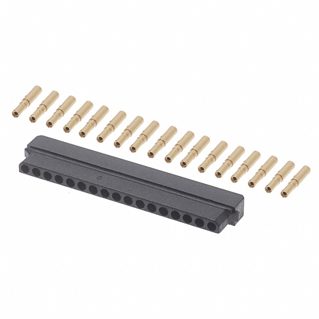 CONN RCPT 17POS CRIMP 24-28AWG