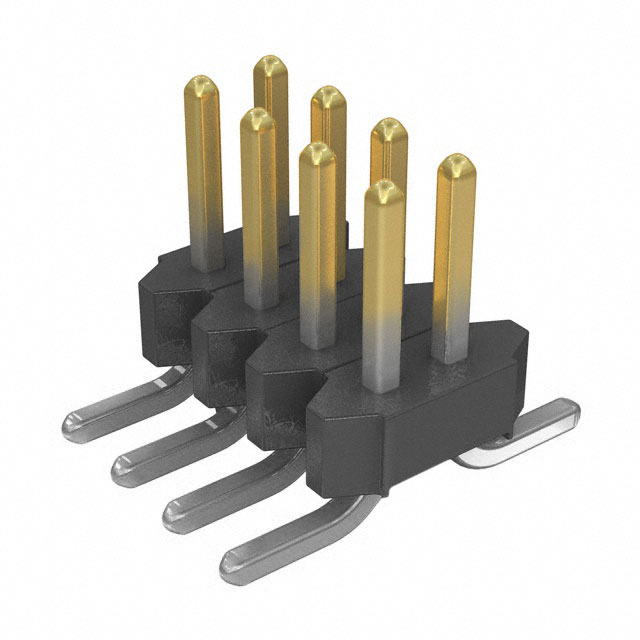 CONN HEADER SMD 4POS 2.54MM