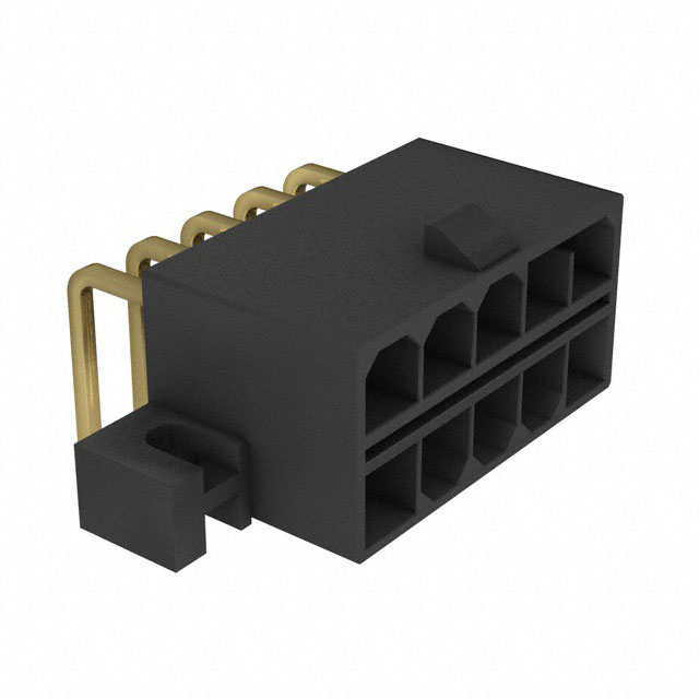 CONN HEADER R/A 10POS 4.2MM