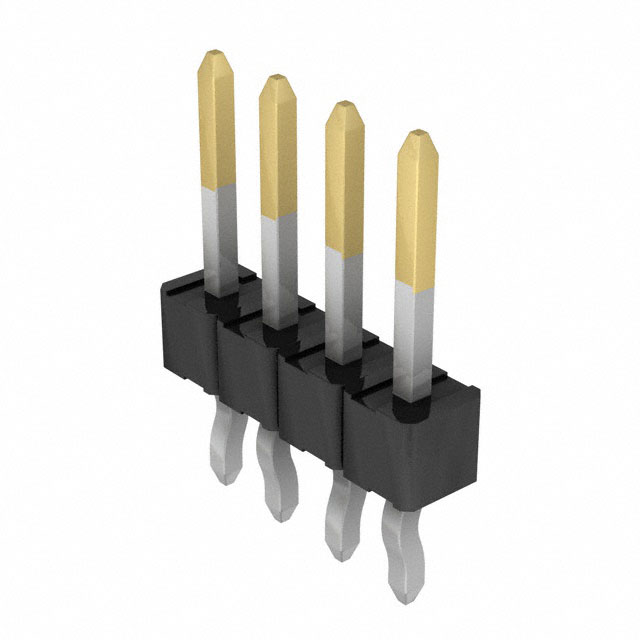 CONN HEADER VERT 4POS 2.54MM