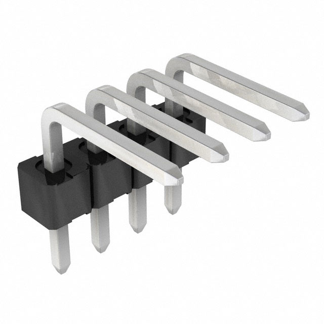 CONN HEADER R/A 4POS 2.54MM