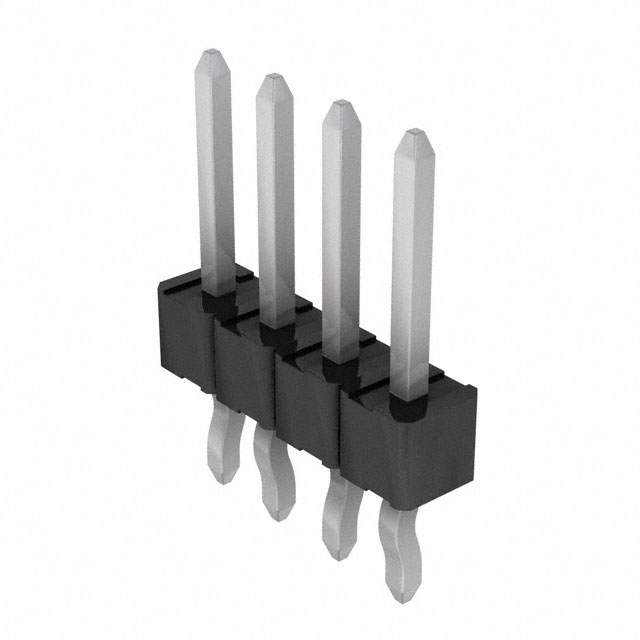 CONN HEADER VERT 4POS 2.54MM