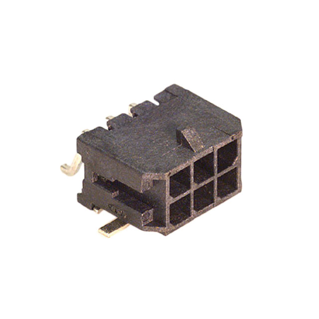 CONN HEADER SMD R/A 6POS 3MM