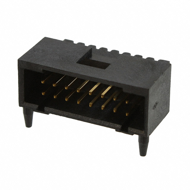 CONN HEADER R/A 16POS 2.54MM