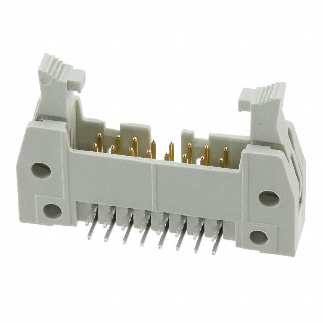 CONN HEADER R/A 16POS 2.54MM