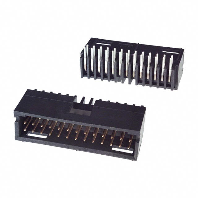 CONN HEADER R/A 26POS 2.54MM
