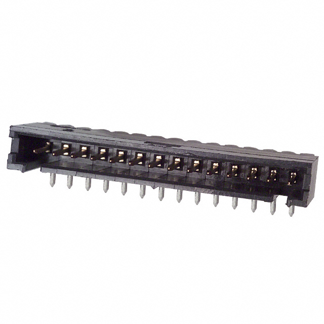 CONN HEADER R/A 14POS 2.54MM