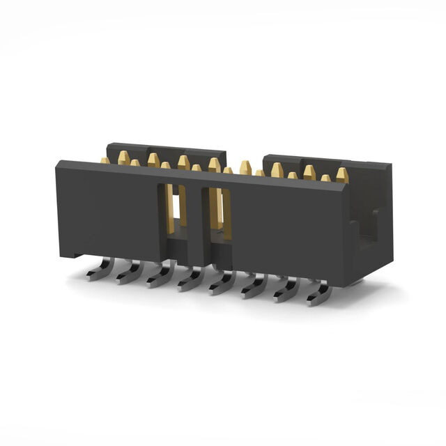 16P,2MM,SHRD HDR,DRVT,SMD,0.1AU,
