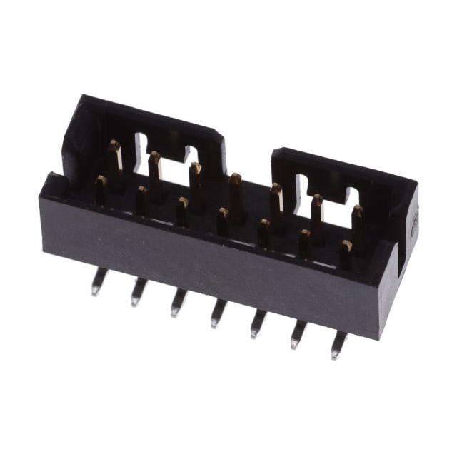 14P, AMPMODU 2MM, DOUBLE ROW SHR