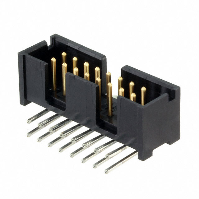 CONN HEADER R/A 16POS 2.54MM