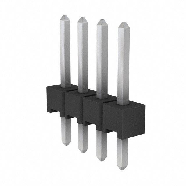 CONN HEADER VERT 4POS 2.54MM