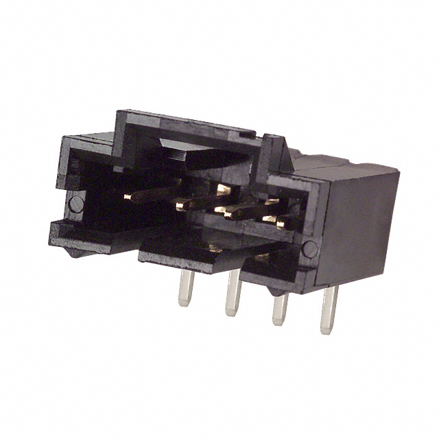 CONN HEADER R/A 4POS 2.54MM