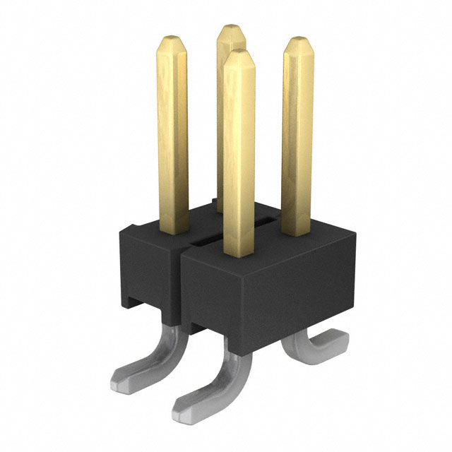 CONN HEADER SMD 4POS 2.54MM