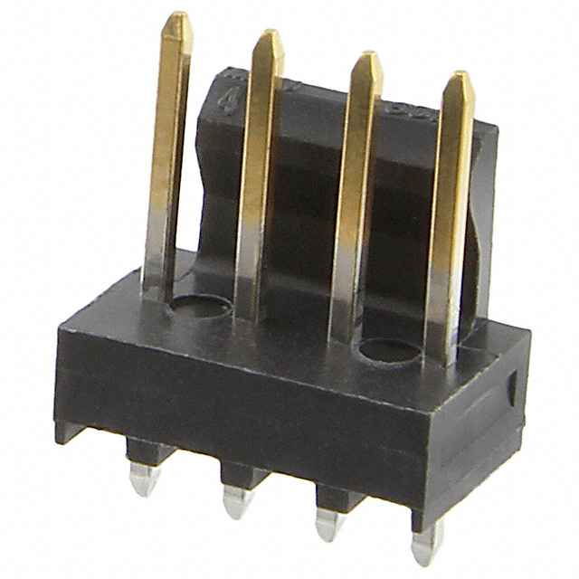 CONN HEADER VERT 4POS 2.54MM