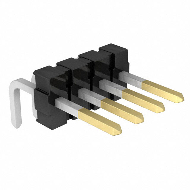 CONN HEADER R/A 4POS 3.96MM